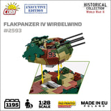 Flakpanzer IV Wirbelwind brick anti-aircraft gun model - COBI-2593 - 1195 bricks - Executive Edition Tank Cobi 