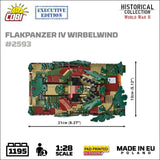 Flakpanzer IV Wirbelwind brick anti-aircraft gun model - COBI-2593 - 1195 bricks - Executive Edition Tank Cobi 