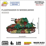 Flakpanzer IV Wirbelwind brick anti-aircraft gun model - COBI-2593 - 1195 bricks - Executive Edition Tank Cobi 