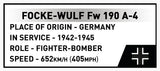 Focke Wulf FW 190 A-4 brick model plane - COBI 5775 - 365 bricks Planes Cobi 