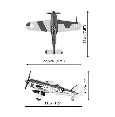 Focke-Wulf Fw 190 F-8 brick plane model - COBI 5871 - 170 bricks Planes Cobi 