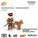 Fokker Dr. 1 ''Red Baron'' WWI brick plane model - COBI 2996 - 221 bricks Planes Cobi 