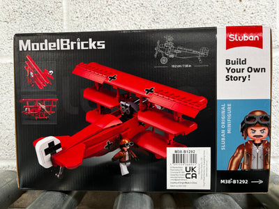 Fokker DR-1S brick model plane - Sluban M38-B1292 - 281 bricks Planes SLUBAN 