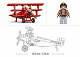 Fokker DR-1S brick model plane - Sluban M38-B1292 - 281 bricks Tank SLUBAN 