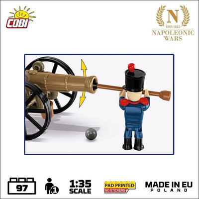 French artilleryman & cannon (Napoleonic Wars) - COBI 20093 - 96 bricks Other Military Cobi 