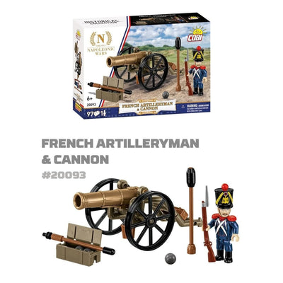 French artilleryman & cannon (Napoleonic Wars) - COBI 20093 - 96 bricks Other Military Cobi 