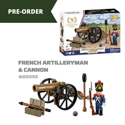 French artilleryman & cannon (Napoleonic Wars) - COBI 20093 - 96 bricks Other Military Cobi 