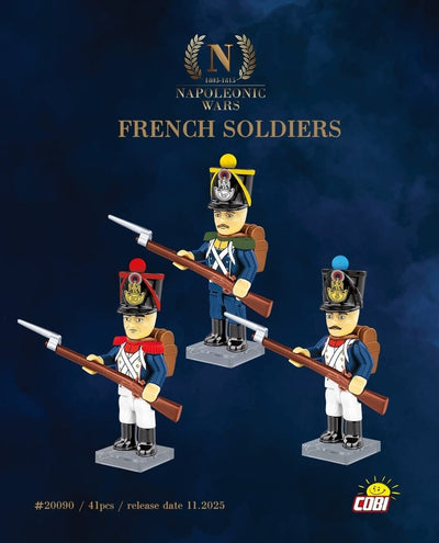 French soldiers (Napoleonic Wars) - COBI 20090 - 3 figures Other Military Cobi 