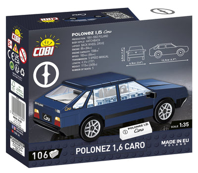 FSO Polonez 1.6 Caro brick model car - COBI 24589 - 106 bricks COBI 
