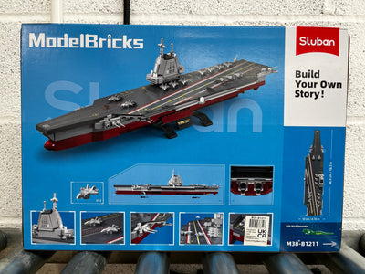 Fujian aircraft carrier brick model - Sluban M38-B1211 - 557 bricks Ship SLUBAN 