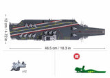 Fujian aircraft carrier brick model - Sluban M38-B1211 - 557 bricks Tank SLUBAN 