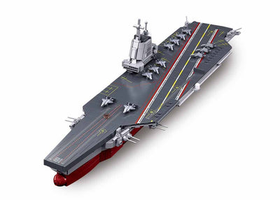 Fujian aircraft carrier brick model - Sluban M38-B1211 - 557 bricks Tank SLUBAN 