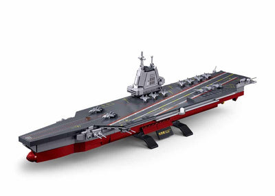 Fujian aircraft carrier brick model - Sluban M38-B1211 - 557 bricks Tank SLUBAN 