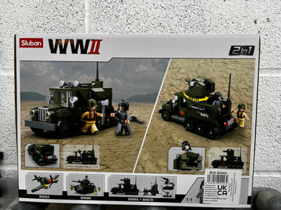 Gaz Half Track brick model - Sluban M38-B0685 - 243 bricks Other Military SLUBAN 