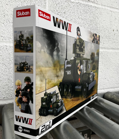 Gaz Half Track brick model - Sluban M38-B0685 - 243 bricks Other Military SLUBAN 