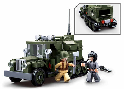Gaz Half Track brick model - Sluban M38-B0685 - 243 bricks Tank SLUBAN 
