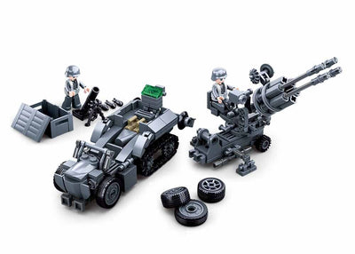 German Army (4 into 1) brick model - Sluban M38-B0681 - 368 bricks Tank SLUBAN 