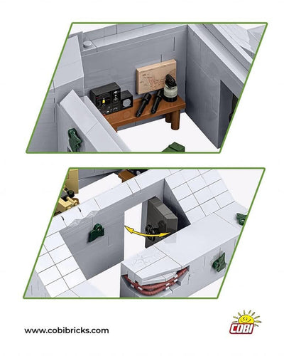 German bunker - Regelbau 667 - COBI 3136 - 642 bricks Architecture Cobi 