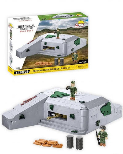 German bunker - Regelbau 667 - COBI 3136 - 642 bricks Architecture Cobi 