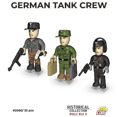German Tank Crew figures - COBI 2066 - 33 pieces Parts Cobi 