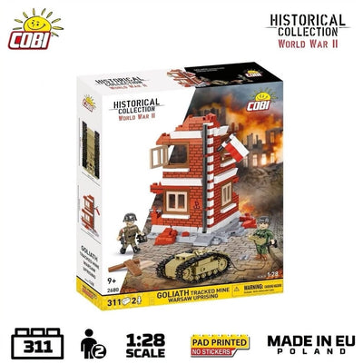 Goliath tracked mine (Warsaw Uprising) brick model - COBI 2680 - 311 bricks Other Military Cobi 