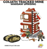 Goliath tracked mine (Warsaw Uprising) brick model - COBI 2680 - 311 bricks Tank Cobi 