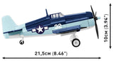 Grumman F6F Hellcat brick plane model - COBI 5883- 235 bricks Planes Cobi 