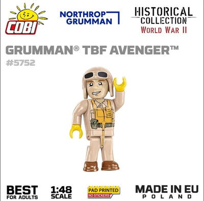 Grumman TBF Avenger brick plane model - COBI 5752- 392 bricks Planes Cobi 