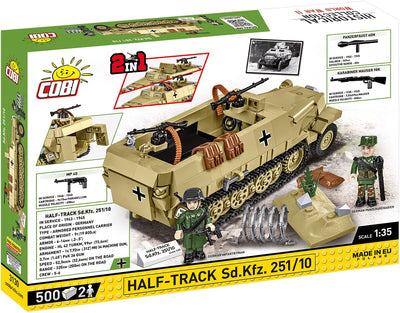 Half-track Sd. Kfz. 251/10 - COBI 3130 - 500 bricks Other Military Cobi 