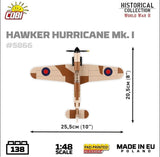 Hawker Hurricane MK.1 brick plane model - COBI 5866 - 138 bricks Planes Cobi 