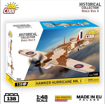 Hawker Hurricane MK.1 brick plane model - COBI 5866 - 145 bricks Planes Cobi 