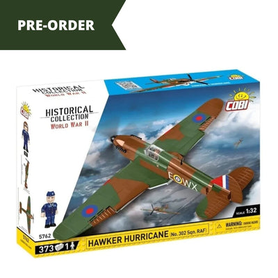 Hawker Hurricane No.302 Sgn. RAF plane brick model - COBI 5762 - 373 bricks Planes Cobi 