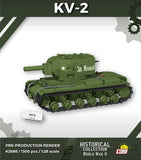 Heavy Tank KV-2 brick tank model - COBI-2688 - 1300 bricks Tank Cobi 