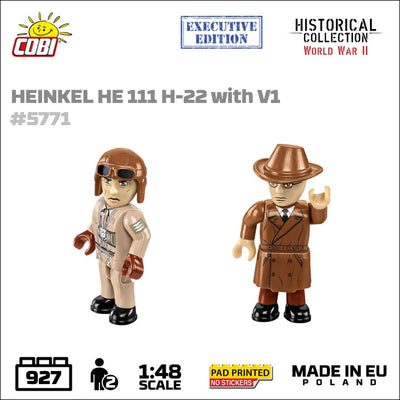 Heinkel HE 111 H-22 with V1 brick plane model - COBI 5771 - 840 bricks Planes Cobi 