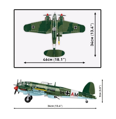 Heinkel HE 111 H-22 with V1 brick plane model - COBI 5771 - 927 bricks Planes Cobi 