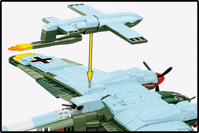 Heinkel HE 111 H-22 with V1 brick plane model - COBI 5771 - 927 bricks Planes Cobi 