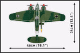 Heinkel HE 111 H-22 with V1 brick plane model - COBI 5771 - 927 bricks Planes Cobi 