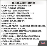 HMHS Britannic brick model ship - COBI 1681 - 636 bricks Ship Cobi 