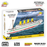 HMHS Brittanic brick model ship - COBI 1681 - 640 bricks Ship Cobi 