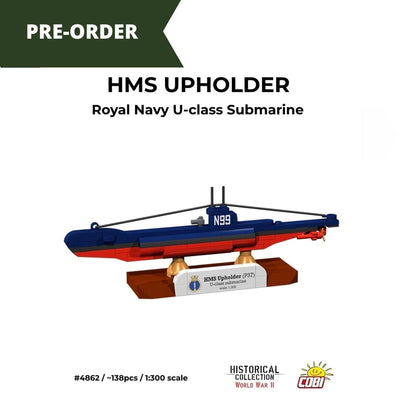 HMS Upholder submarine brick model - COBI 4862 - 138 bricks Ship Cobi 