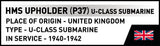 HMS Upholder submarine brick model - COBI 4862 - 140 bricks Ship Cobi 