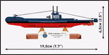 HMS Upholder submarine brick model - COBI 4862 - 140 bricks Ship Cobi 