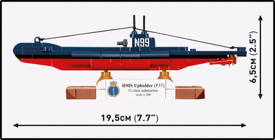 HMS Upholder submarine brick model - COBI 4862 - 140 bricks Ship Cobi 
