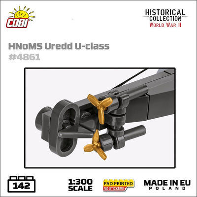 HNoMS Uredd (P-41) submarine brick model - COBI 4861 - 137 bricks Ship Cobi 