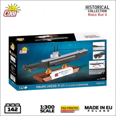 HNoMS Uredd (P-41) submarine brick model - COBI 4861 - 137 bricks Ship Cobi 