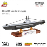 HNoMS Uredd (P-41) submarine brick model - COBI 4861 - 137 bricks Ship Cobi 