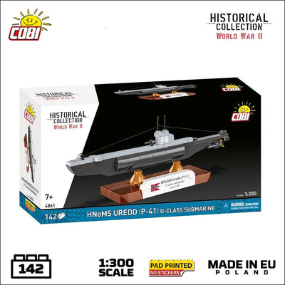 HNoMS Uredd (P-41) submarine brick model - COBI 4861 - 137 bricks Ship Cobi 