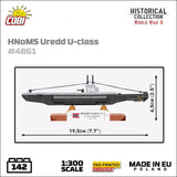 HNoMS Uredd (P-41) submarine brick model - COBI 4861 - 137 bricks Ship Cobi 