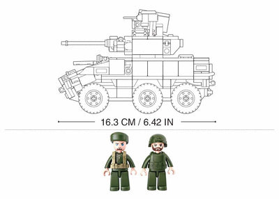 Infantry combat vehicle brick model - Sluban M38-B0753 - 382 bricks Tank SLUBAN 