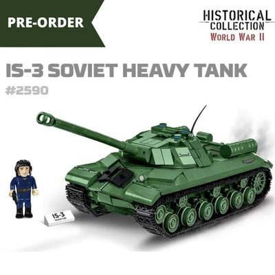 IS-3 Soviet brick tank model - COBI-2590 - 1174 bricks - 1:28 scale Cobi 